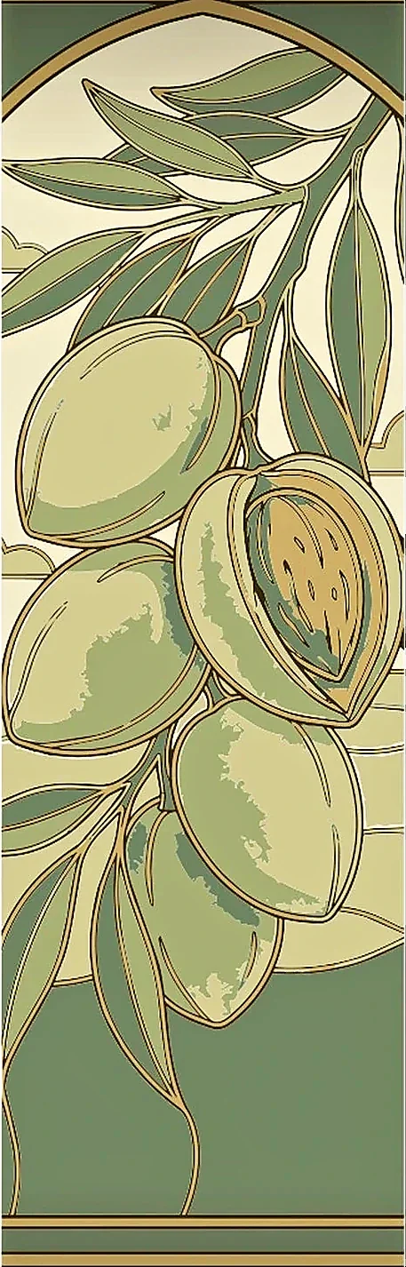 Karès Blan — profil droit, amandes des Seychelles