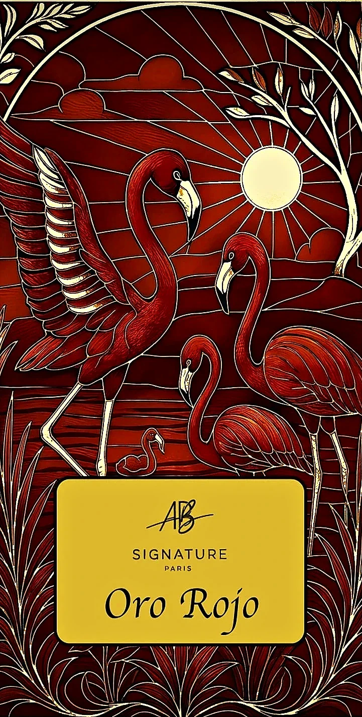 Oro Rojo — extrait de parfum AB Signature Paris, flacon gravé d’Aruba